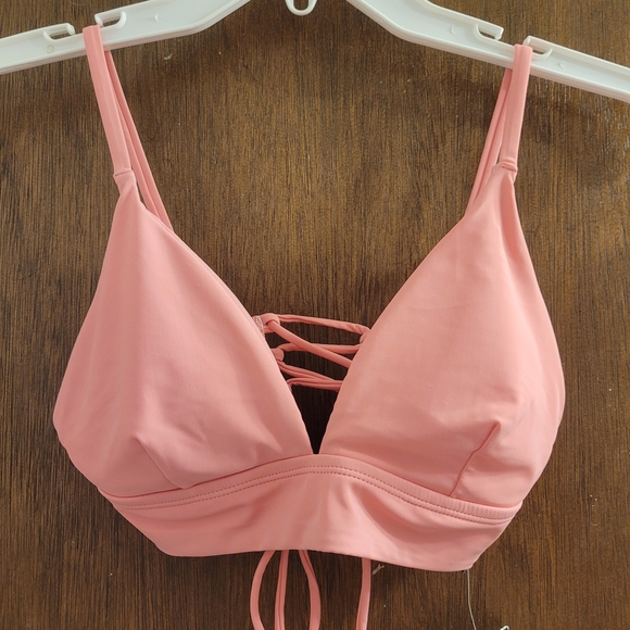 Jessica Simpson Other - Jessica Simpson NEW Bubble Gum Pink Bikini Top Size SM ADJUSTABLE BACK & STRAPS